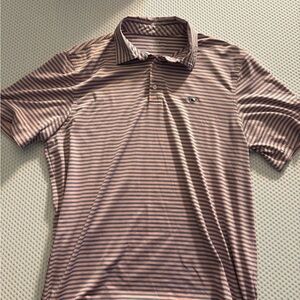 Vineyard Vines Pink and Black Striped Polo